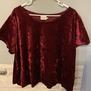 Intimate moods burgundy blouse XXL